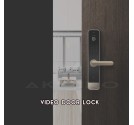 SMART VDO DOOR LOCK (เปิด/ปิดประตูด้วยลายนิ้วมือ/รหัส/กุญแจ พร้อมติดกล้องที่หน้ากริ่ง) 1Y.